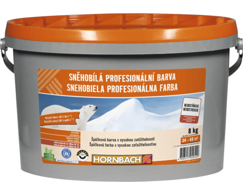 Barva na zeď Hornbach Sněhobílá profesionální bez konzervantů 8 kg