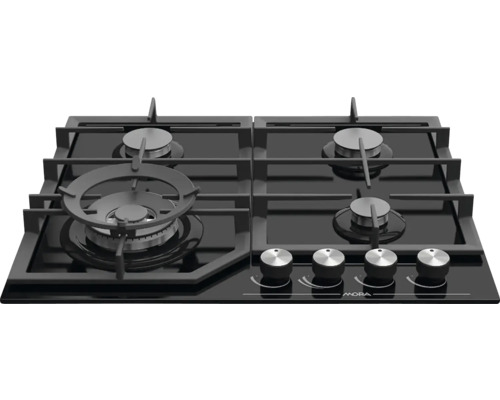 Plynová varná deska Mora se čtyřmi hořáky a ovládacími knoflíky