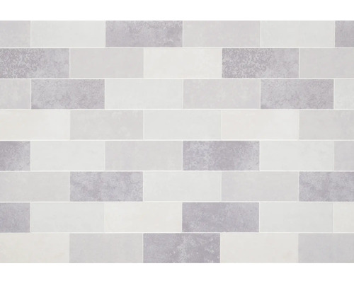 Obdélníkové obkládačky ve světlých tónech uspořádané ve vodorovném vzoru