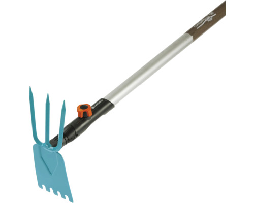 Gardena hrábě na listí a kultivátor s násadou