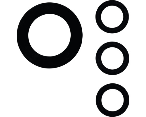 Několik gumových těsnicích kroužků