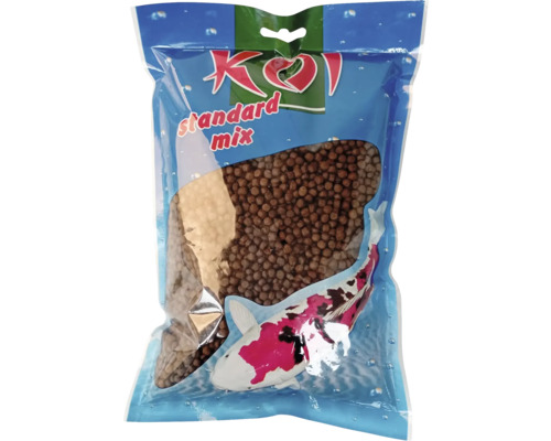 Krmivo pro jezírkové ryby pelety KOI Standard 350 g Balení krmiva pro ryby Koi Standard Mix