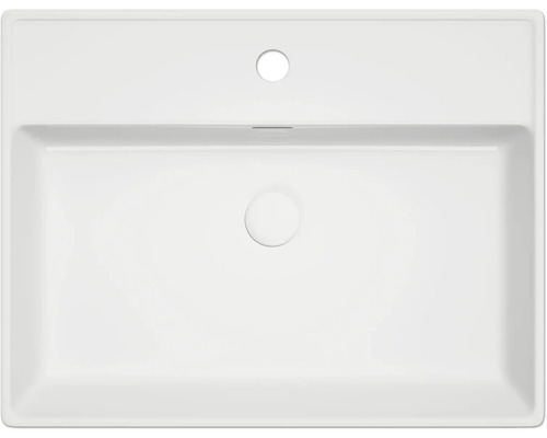 Keramické umyvadlo s otvorem pro baterii a přepadem