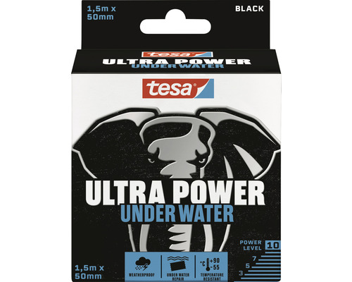 Lepicí páska tesa® Ultra Power Under Water 1,5m:50 mm Lepicí páska Tesa Ultra Power Underwater, 1,5 metru krát 50 milimetrů, odolná proti povětrnostním vlivům a teplotám