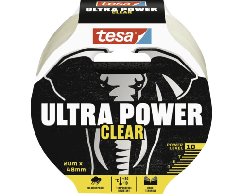 Lepicí páska tesa® Ultra Power Clear 20 m:48 mm