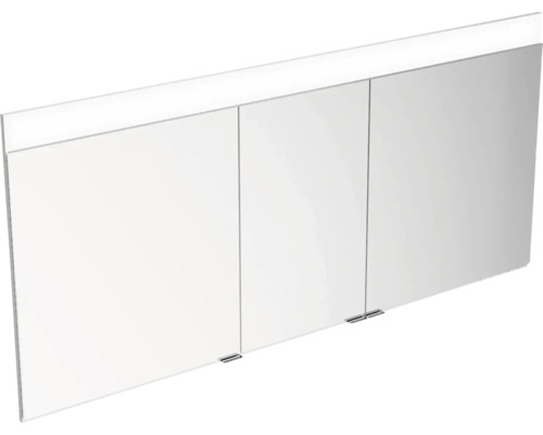 Zrcadlová skříňka s osvětlením KEUCO Edition 400 141 x 15,4 x 65 cm stříbrná Zrcadlová skříňka se třemi dvířky a osvětlením