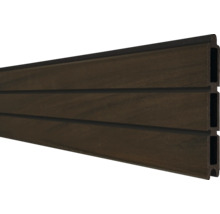 Tmavě hnědý fasádní profil z plastu