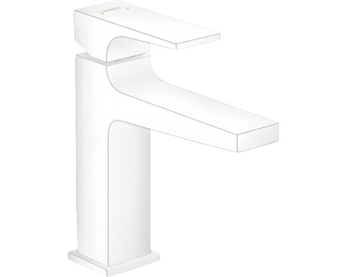 Umyvadlová baterie hansgrohe Metropol bílá s odtokovou soupravou HG 32507700