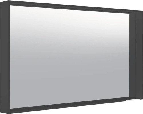 LED zrcadlo do koupelny s osvětlením KEUCO X-Line 120 x 70 cm vulkanit IP 24 Obdélníkové zrcadlo s rámem