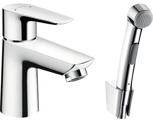 Umyvadlová baterie s bidetovou sprškou hansgrohe Talis E chrom HG 71729000 Baterie a bidetová sprchová souprava do koupelny