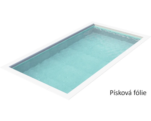 Obdélníkový bazén s pískovou fólií