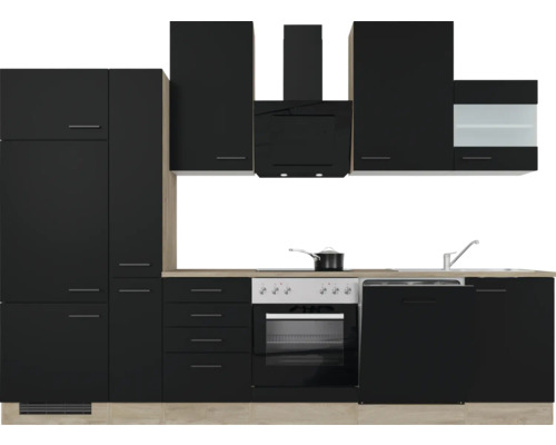 Kompletní kuchyně s horními a dolními skříňkami a elektrickými spotřebiči