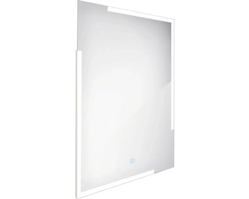 LED zrcadlo do koupelny s osvětlením Nimco 60 x 80 cm s dotykovým senzorem IP44 ZP 14002V Obdélníkové zrcadlo s LED osvětlením