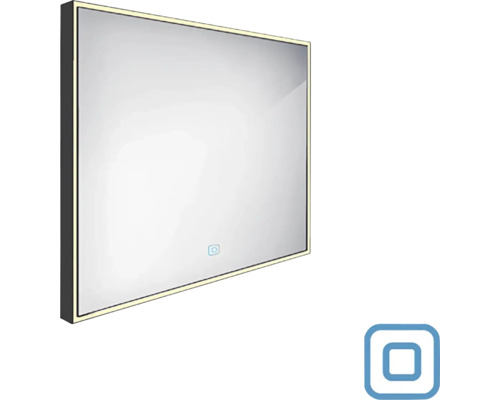 LED zrcadlo do koupelny Nimco 80x70 cm s dotykovým senzorem IP 44 ZPC 13003V-90