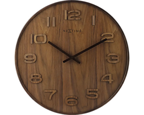 Nástěnné hodiny NeXtime 53 cm Wood Wood Big