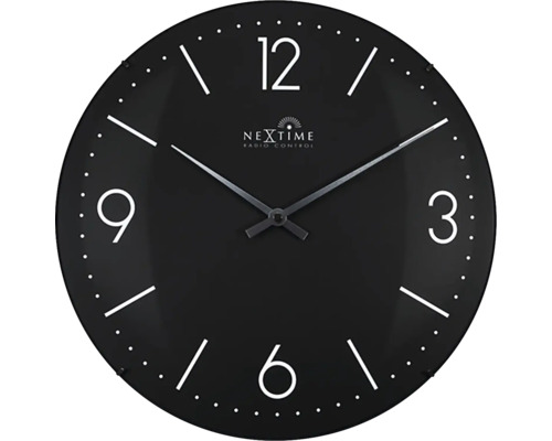 Nástěnné hodiny NeXtime 35 cm Atomic RC zwart