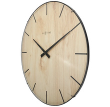 Nástěnné hodiny Nextime se vzorem dřeva