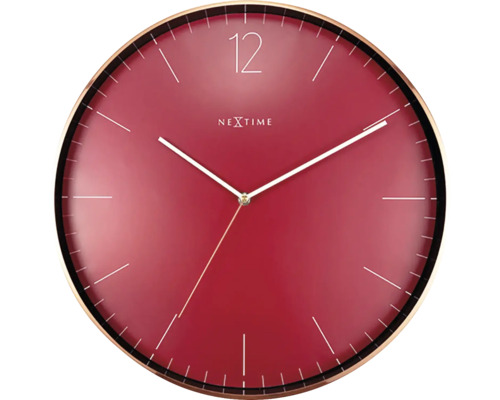 Nástěnné hodiny NeXtime 40 cm Essential rood