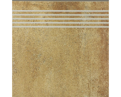 Schodovka imitace kamene Rustic cotto 29,8 x 29,8 cm Keramická dlaždice pro schody s drážkami