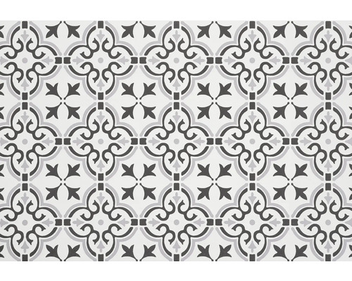 Dekorativní podlahová dlaždice s květinovým vzorem