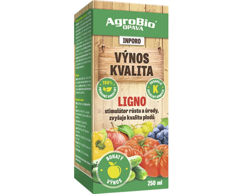 Stimulátor růstu a úrody INPORO Ligno Výnos a kvalita 250 ml Balení stimulátoru rostlin AgroBio Opava Inporo