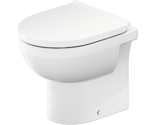 Stojící WC set DURAVIT DuraStyle Basic otevřený splachovací kruh vč. WC prkénka 40190900A1