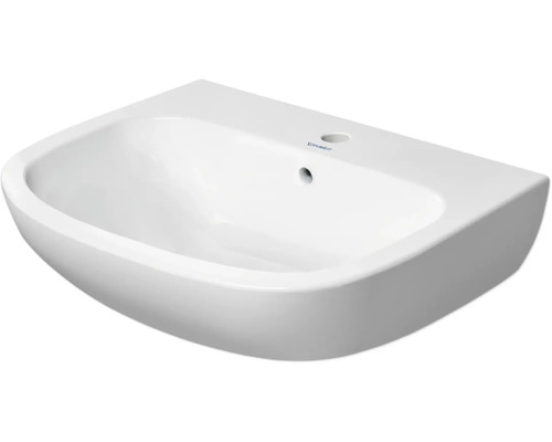 Klasické umyvadlo DURAVIT DuraHome sanitární keramika bílá 60 cm 23866000A1 Keramické umyvadlo k montáži na stěnu s otvorem pro baterii a přepadem