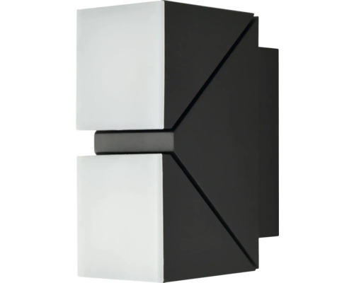 Nástěnné svítidlo se dvěma kostkami a hranatým držákem