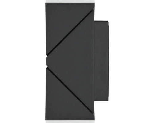 Černé nástěnné svítidlo s geometrickým designem