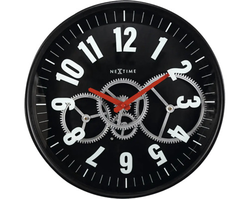 Nástěnné hodiny Nextime Ø 36 cm Gear Clock