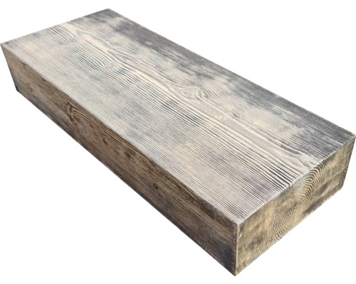 Betonový schod Bark 90x35x15 cm hnědočerný Dřevěný trám s kresbou