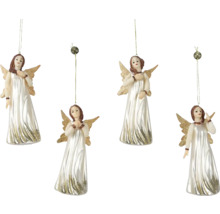 Čtyři andělské ozdoby pro vánoční dekoraci