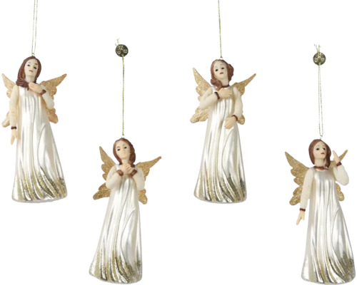 Čtyři andělské ozdoby pro vánoční dekoraci