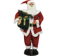 Figurka Santa Clause s pytlem na podstavci