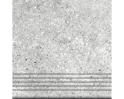Schodovka imitace betonu Granito Grey 32,5 x 32,5 cm
