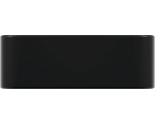 Černý obdélníkový plastový kryt