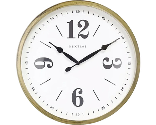 Nástěnné hodiny Nextime Ø39 cm "Classic" zlaté