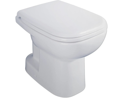 Stojící WC set DURAVIT DuraHome otevřený splachovací kruh vč. WC prkénka 40260100A1