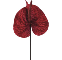 Umělá červená anturie se stonkem