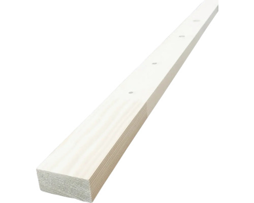 Podkladová lať H 5225 25 x 52 x 2400 mm borovice/smrk nastavovaná Dřevěná lať s předvrtanými otvory