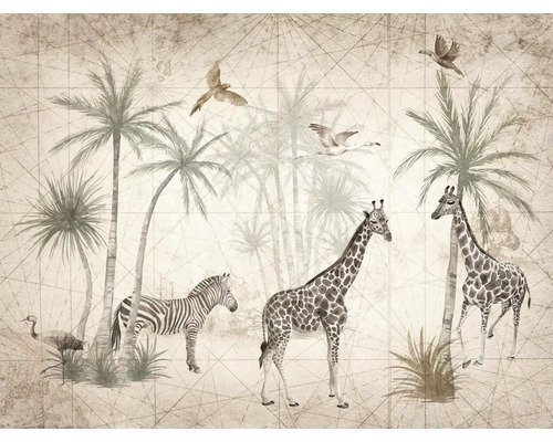 Vliesová fototapeta na zeď ML1501 Graphic Animal Jungle 3,71x2,8 m