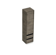 Vysoká skříňka s jedněmi dvířky a dvěma zásuvkami