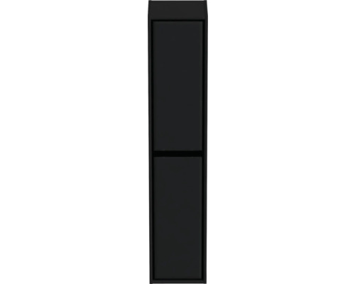 Černá koupelnová skříňka se dvěma dvířky