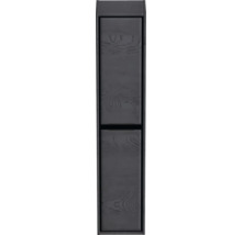 Úzká šedá skříňka s dřevěným vzorem