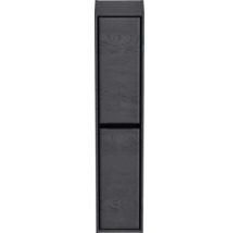 Úzká koupelnová skříňka se dvěma dvířky ve vzhledu dřeva