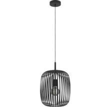 Závěsná lampa s kovovým lamelovým stínidlem