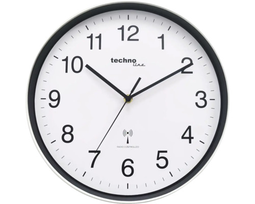 Nástěnné hodiny Ø30 cm plast/stříbrné