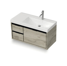 Skříňka pod umyvadlo se dvěma zásuvkami a umyvadlem