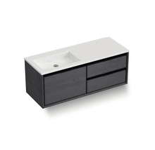 Skříňka pod umyvadlo s umyvadlem a dvěma zásuvkami