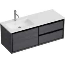 Skříňka pod umyvadlo se dvěma zásuvkami, umyvadlem a baterií